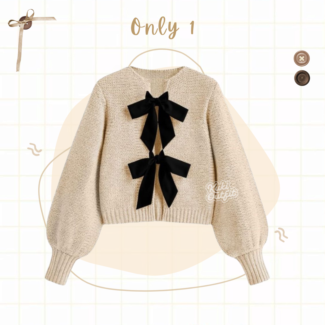 Kuki Outfit - Kimmy Set Wanita 3in1 Cardigan Rok Tanktop | Outfit Remaja Stylish Korean Soft Girl Modern KR08
