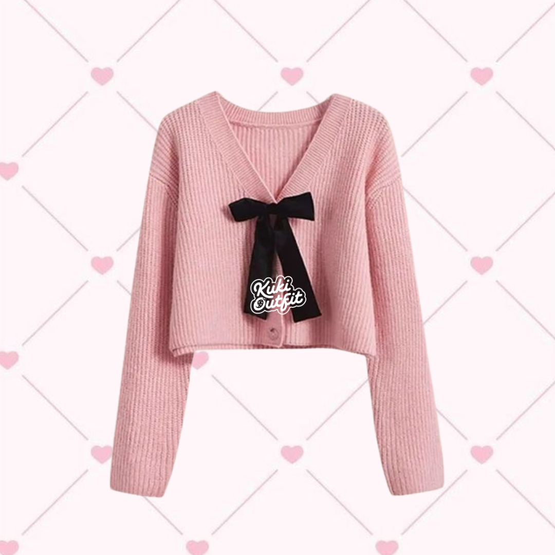Oneset Cardigan Pita Setelan Murah Remaja Dewasa - KK216