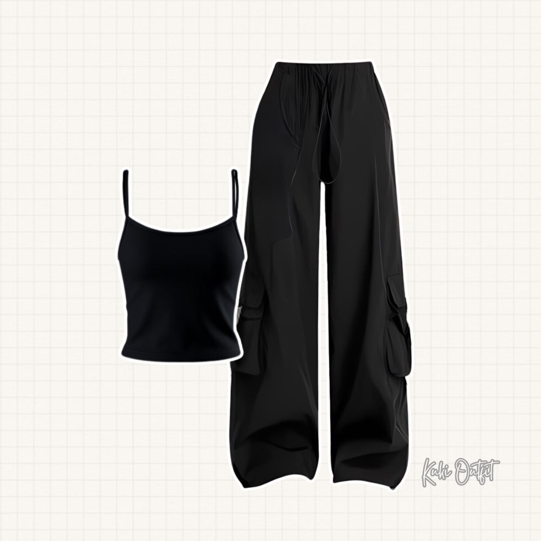 1 Set OOTD Korean Style One Set Wanita - KK125