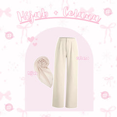 Oneset Outfit Pink Remaja Set OOTD Wanita Cute Kekinian - LO29