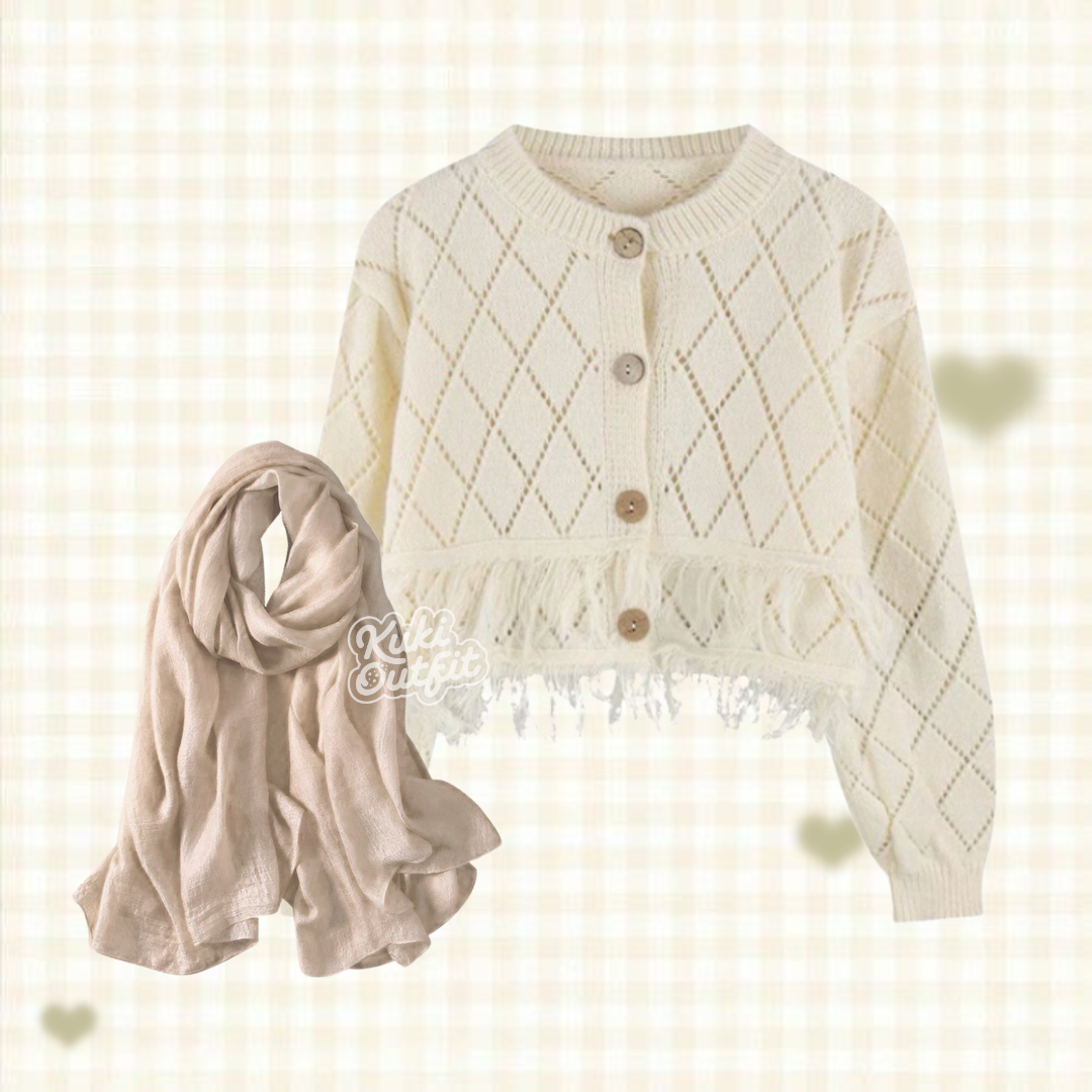 Fairy One Set Wanita Korean Style Outfit KK242