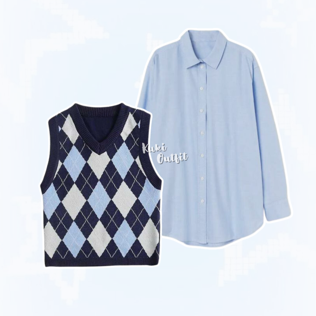 Oneset Korean Style Outfit K-Drama School - KK163