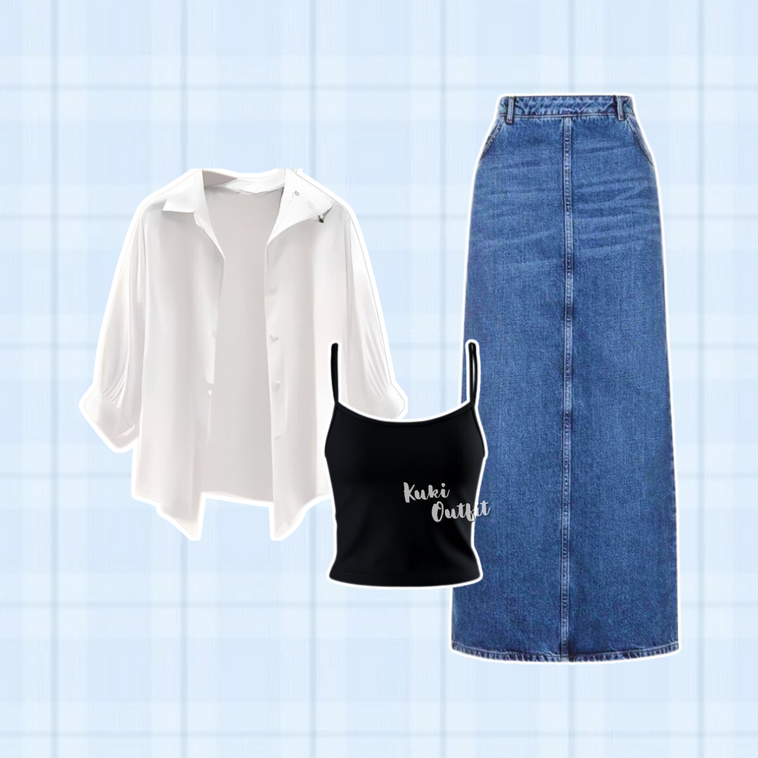 Outfit Set 3in1 Korean Style OOTD Santai - KK159