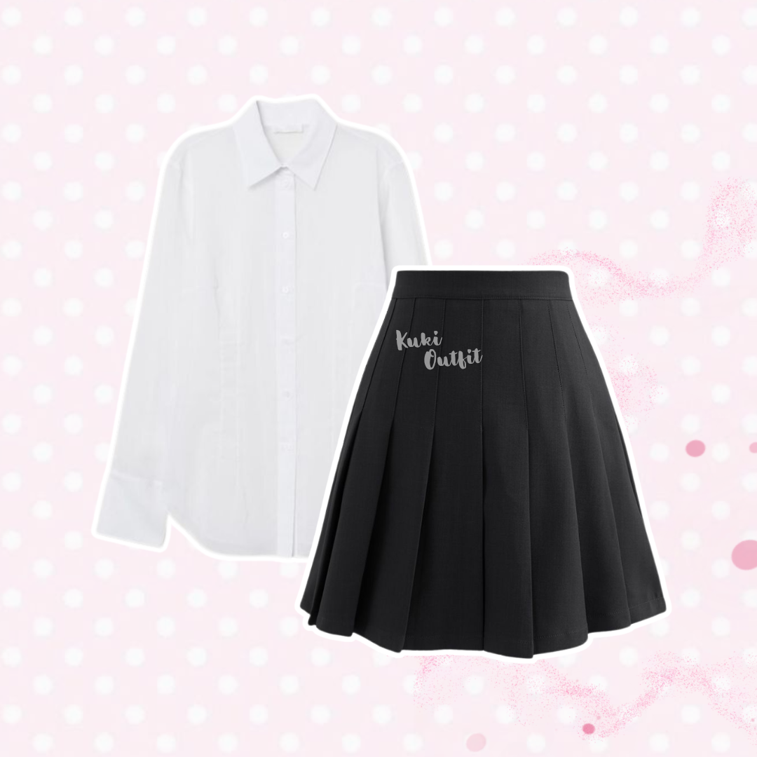 Oneset 4in1 Outfit American School Style - KK200