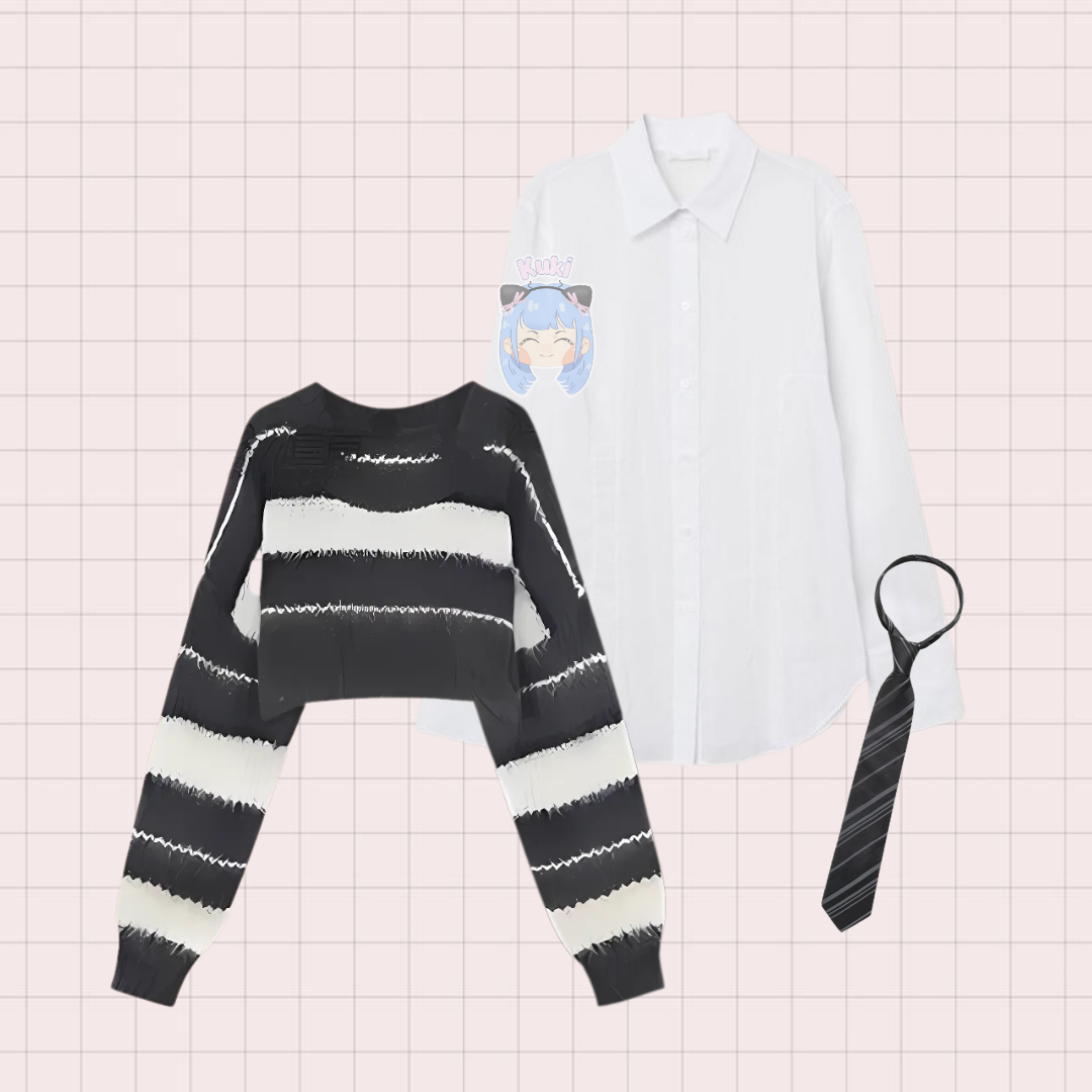Outfit American School OOTD Perempuan - KK206