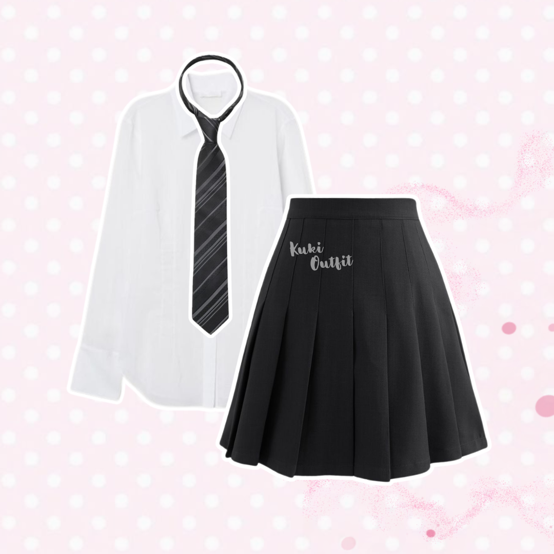 Oneset 4in1 Outfit American School Style - KK200